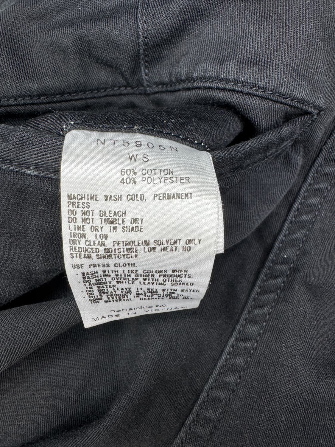 노스페이스 퍼플라벨 바이 나나미카 트윌 와이드팬츠 블랙 WS 상품이미지4