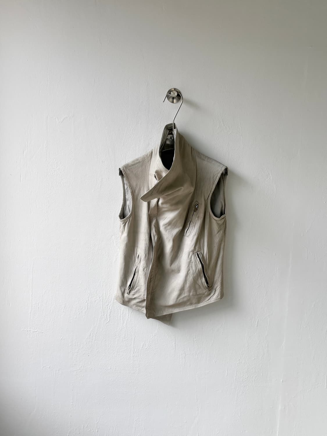 릭오웬스 07fw 램스킨 비대칭 하이넥 베스트 상품이미지9