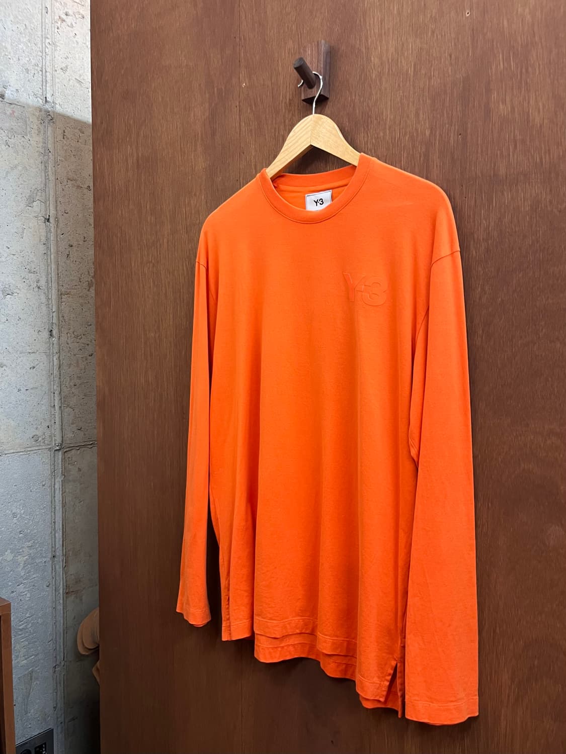 Y-3 로고 롱슬리브 오렌지 상품이미지3