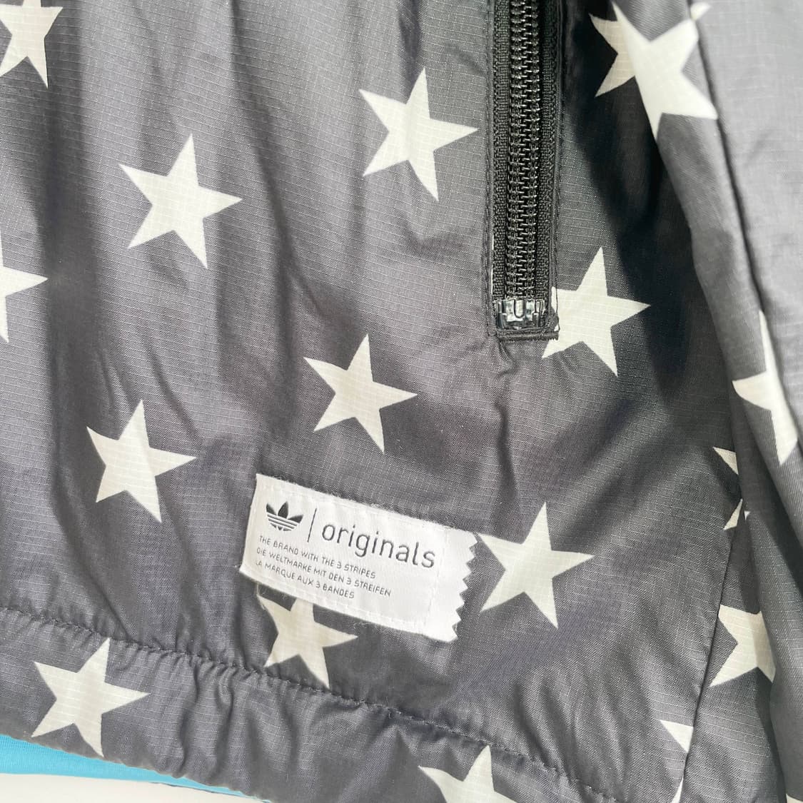 B1 아디다스 빈티지 별 스타 리버서블 바람막이 자켓 XL사이즈 상품이미지4