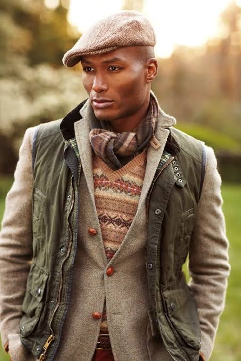 폴로 랄프로렌 울+알파카 헤링본 니트 블레이져 자켓 XL 상품이미지5