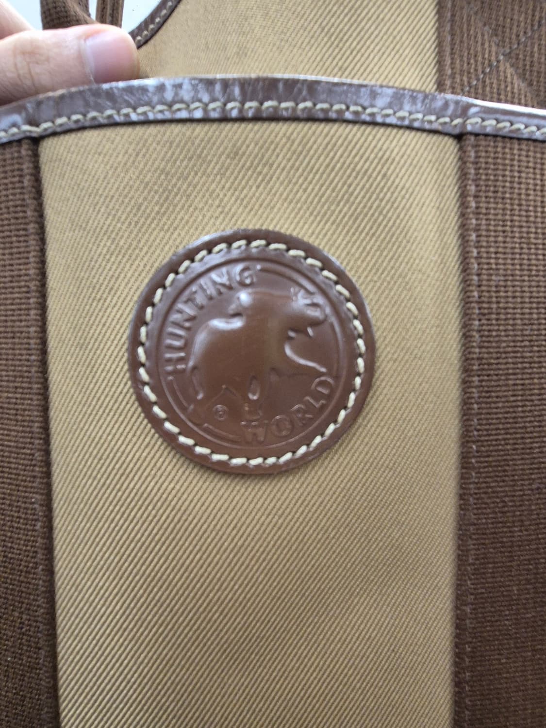 헌팅월드 토트백 베이지/브라운 상품이미지4