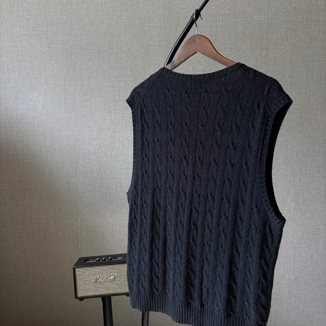 폴로 랄프로렌 꽈배기 신형 베스트 니트 XL 상품이미지5