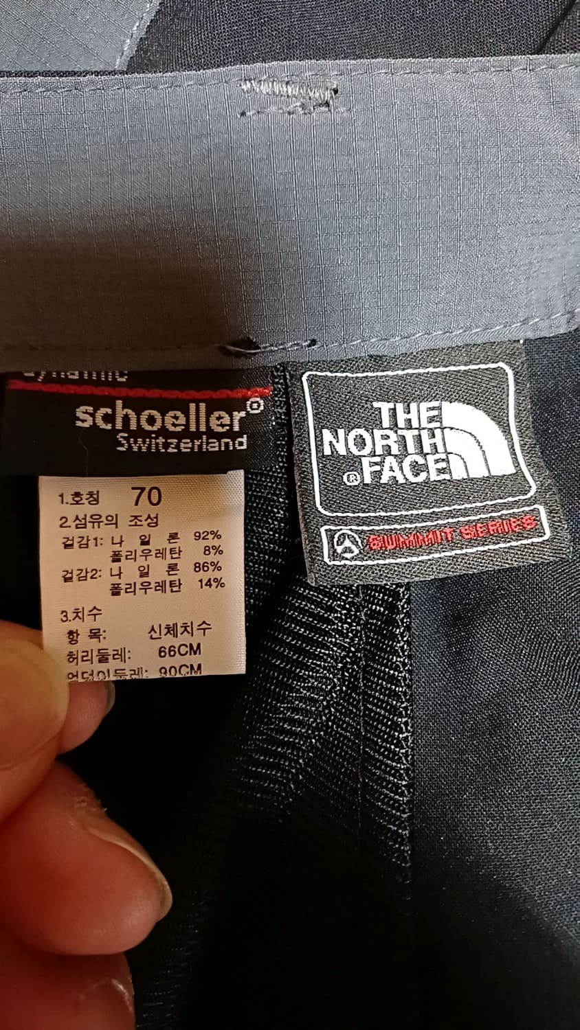 노스페이스 얇은등산바지 27인치 기장98 상품이미지3