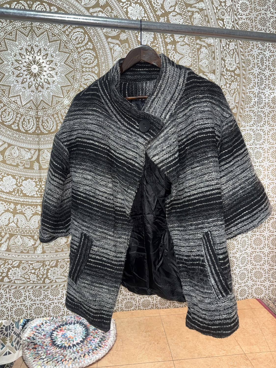 빈티지 여성 원버튼 숏코트  상품이미지3