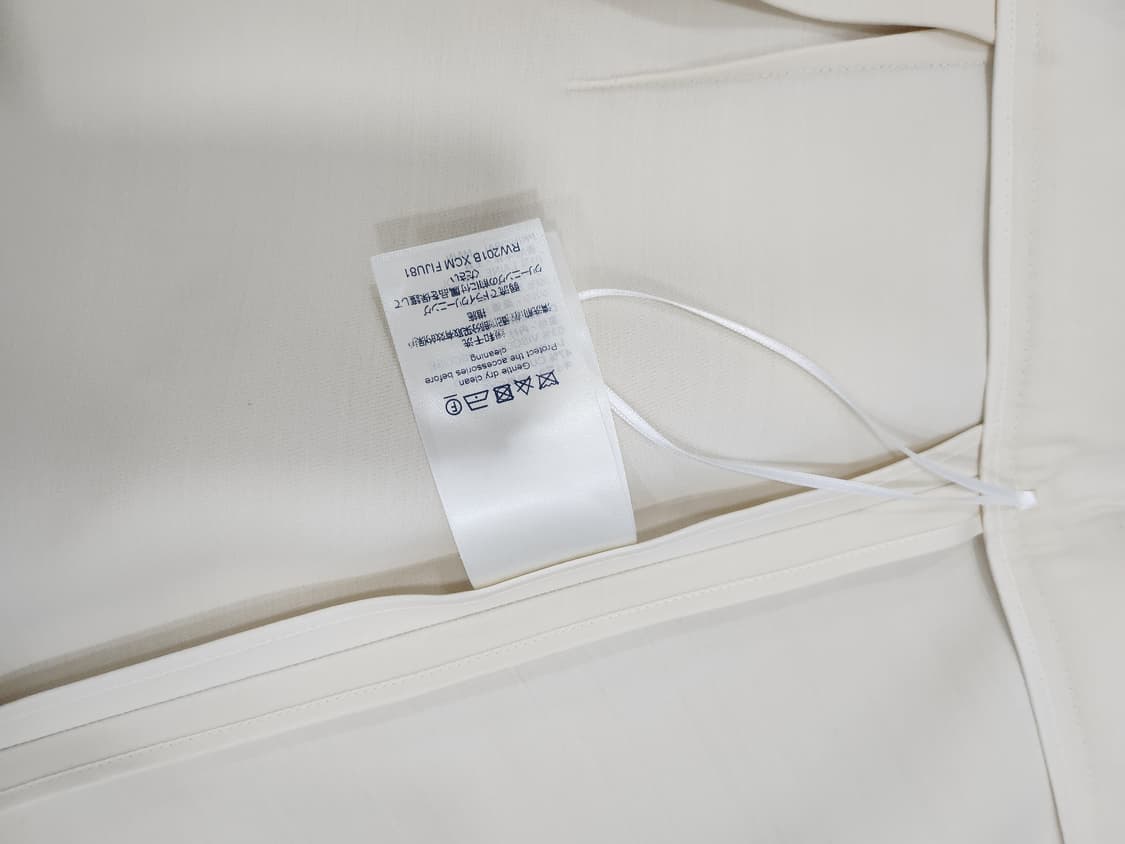 루이비통 울 실크 아이보리 랩 스커트 36 상품이미지5