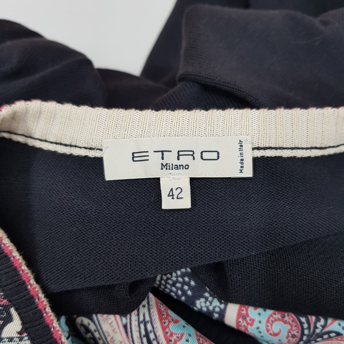 ETRO 에트로 페이즐리 패널 니트 가디건 42사이즈 상품이미지5