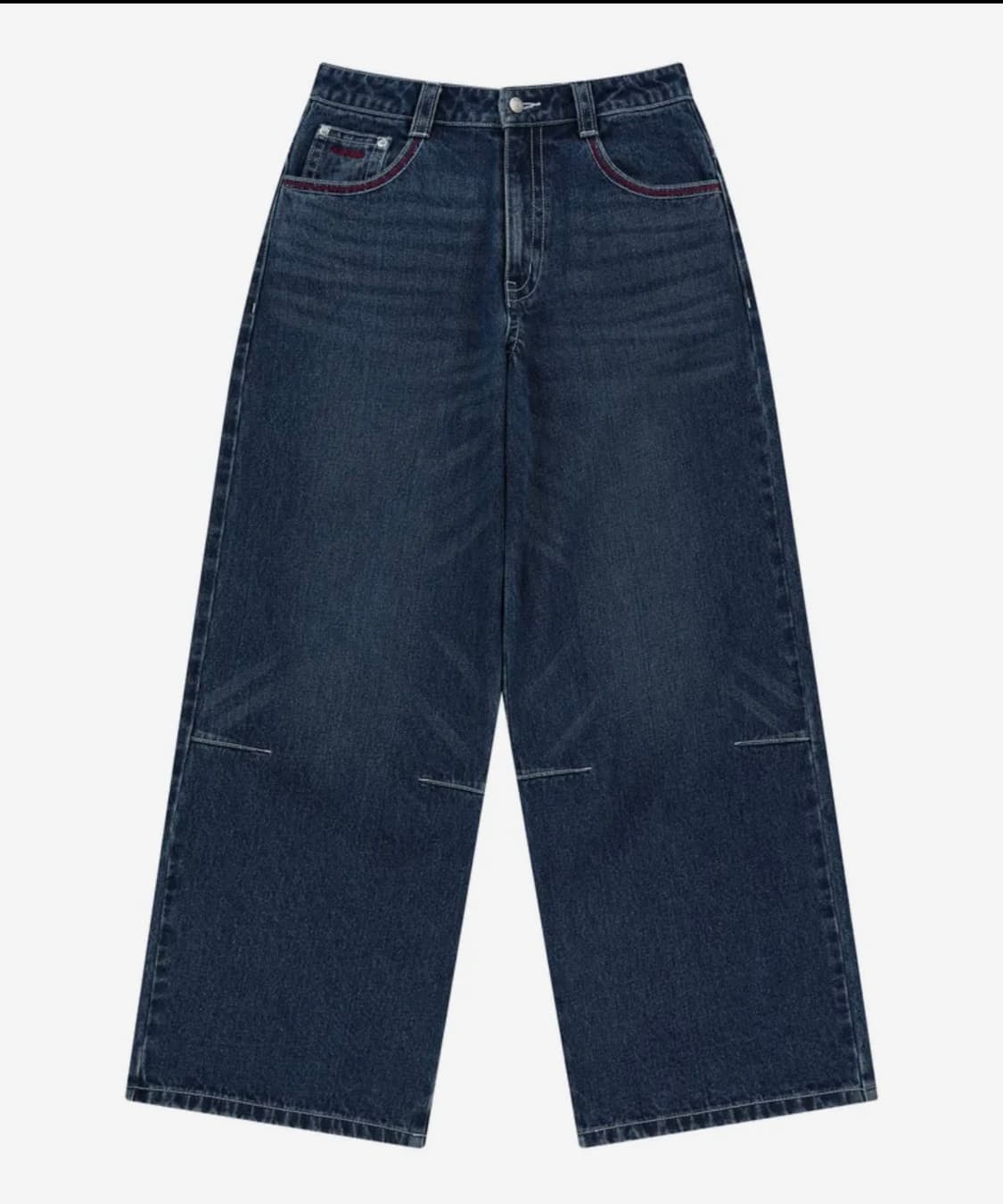 CROS2 Washed Denim Pants (Blue) 상품이미지4