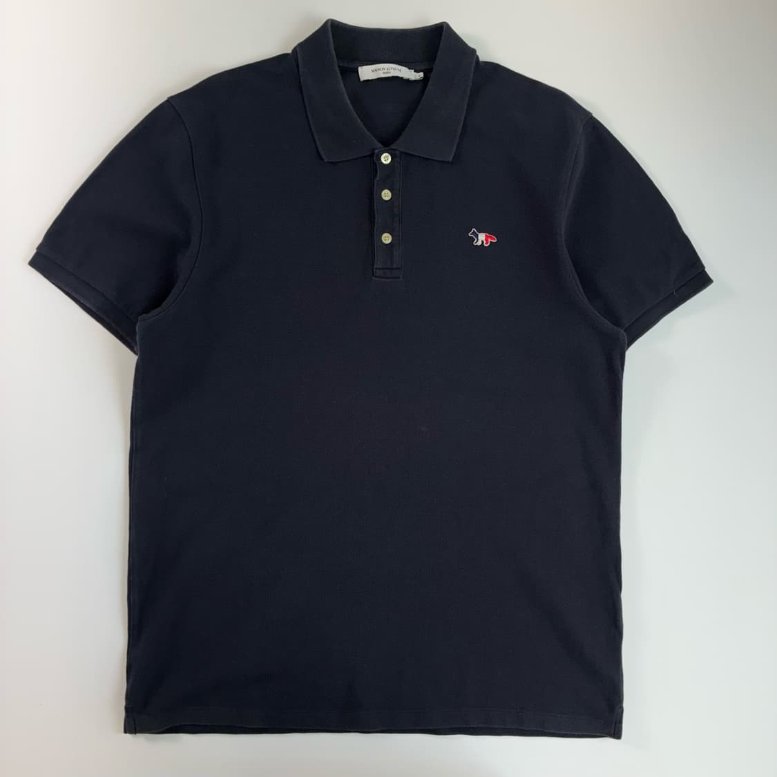 Maison kitsune  메종키츠네 트리컬러 폭스패치 네이비 반팔티 상품이미지1