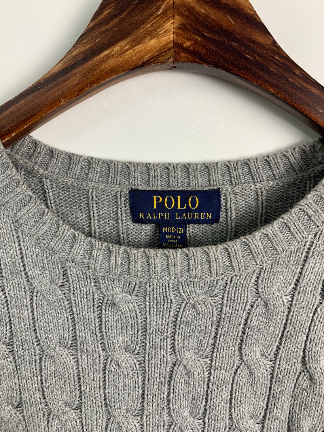 폴로 랄프로렌 신형 그레이 꽈배기 니트 상품이미지5