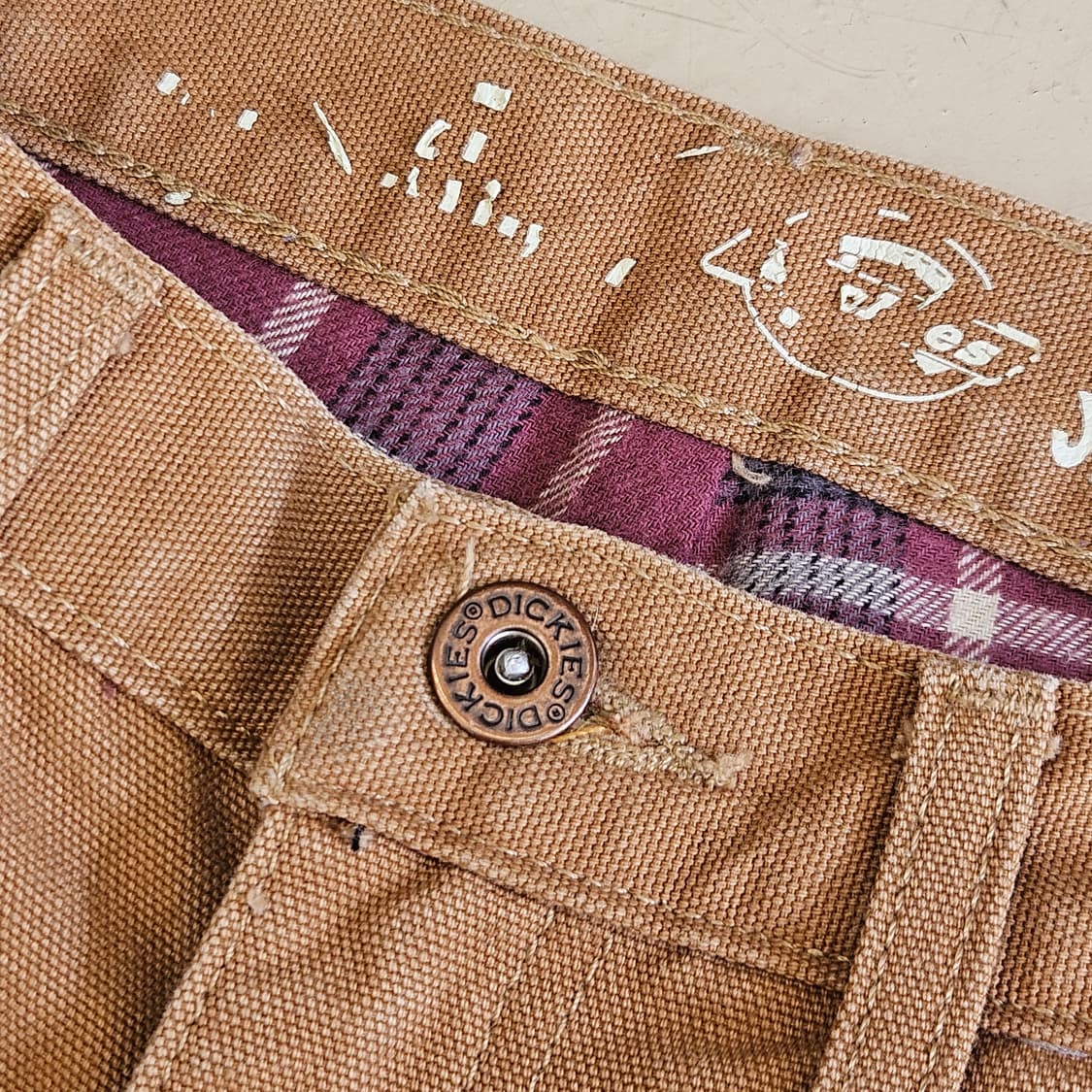 Dickies 디키즈 덕 팬츠 워크팬츠 카펜터팬츠 30인치 플란넬 소재 상품이미지3