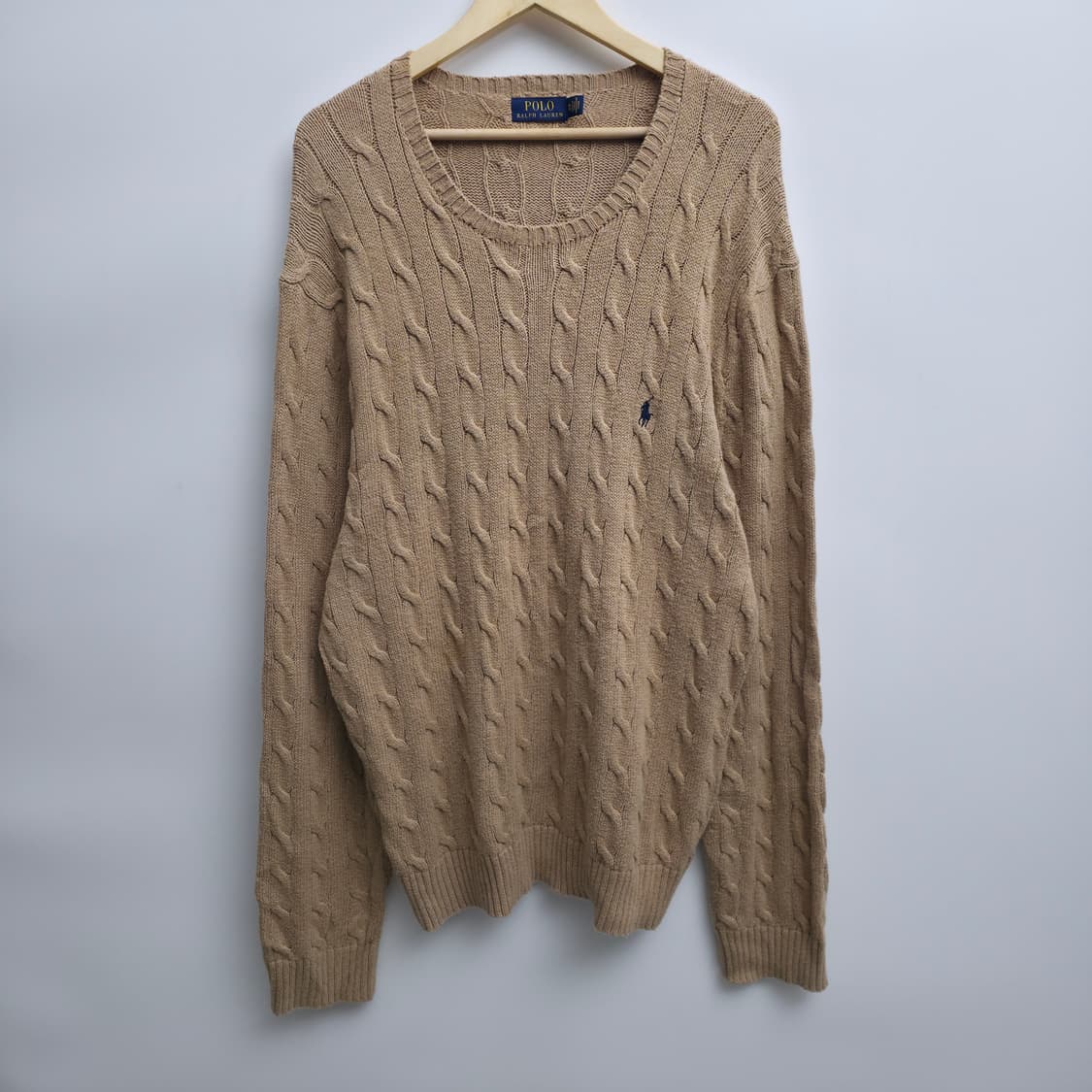 [XXL] 폴로 랄프로렌 케이블 니트 베이지 상품이미지1