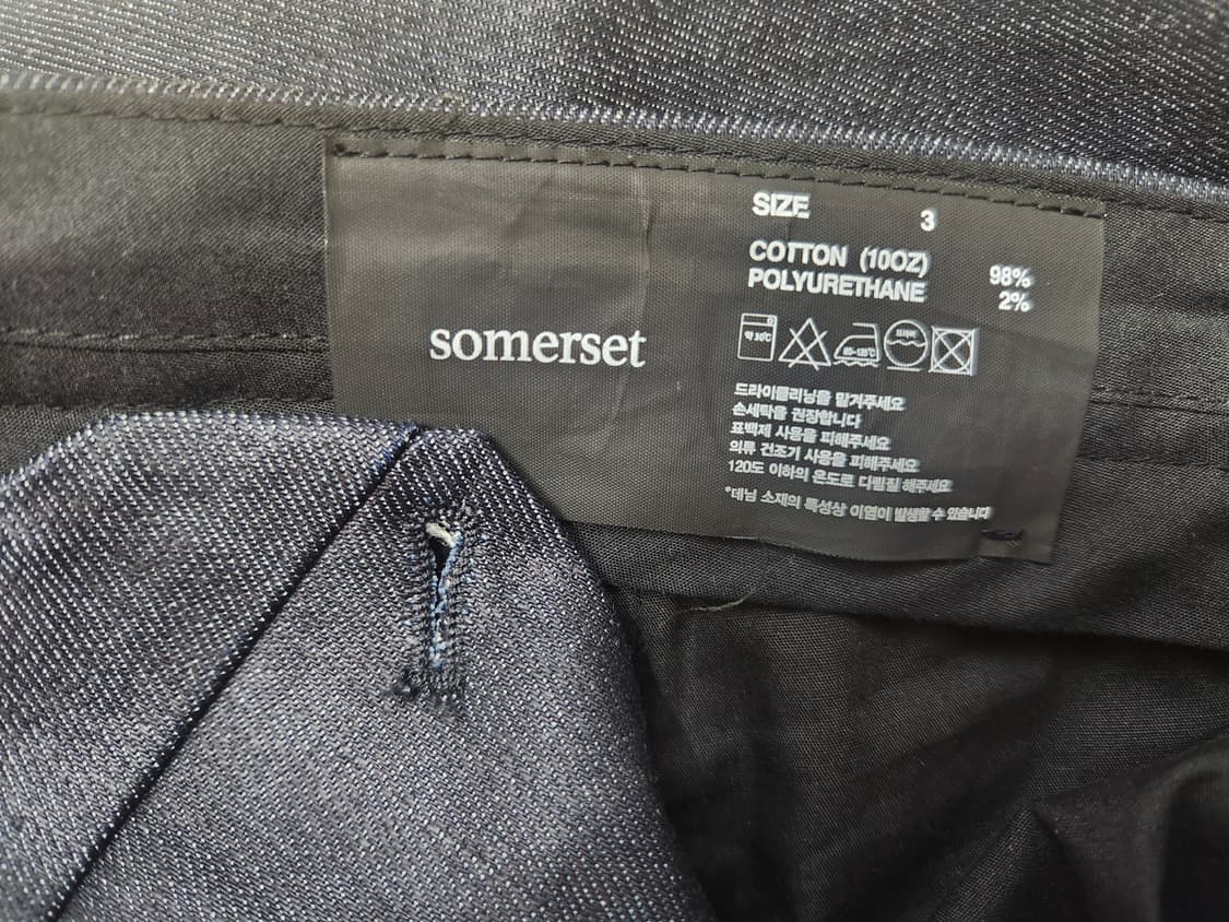 [소머셋] 테이퍼드 수트핏 데님 3사이즈 상품이미지5