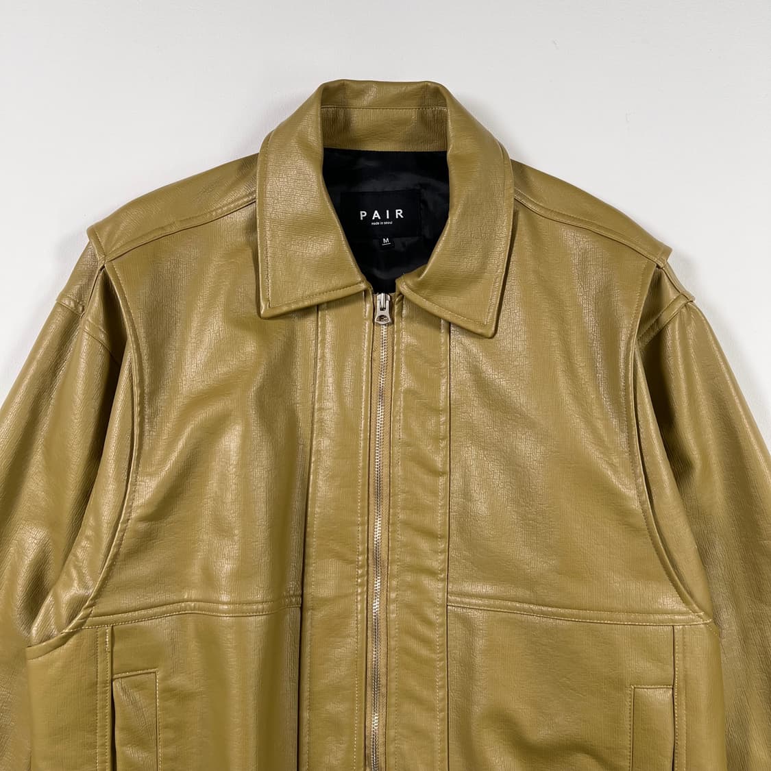 PAIR 레더 봄버 자켓 상품이미지4