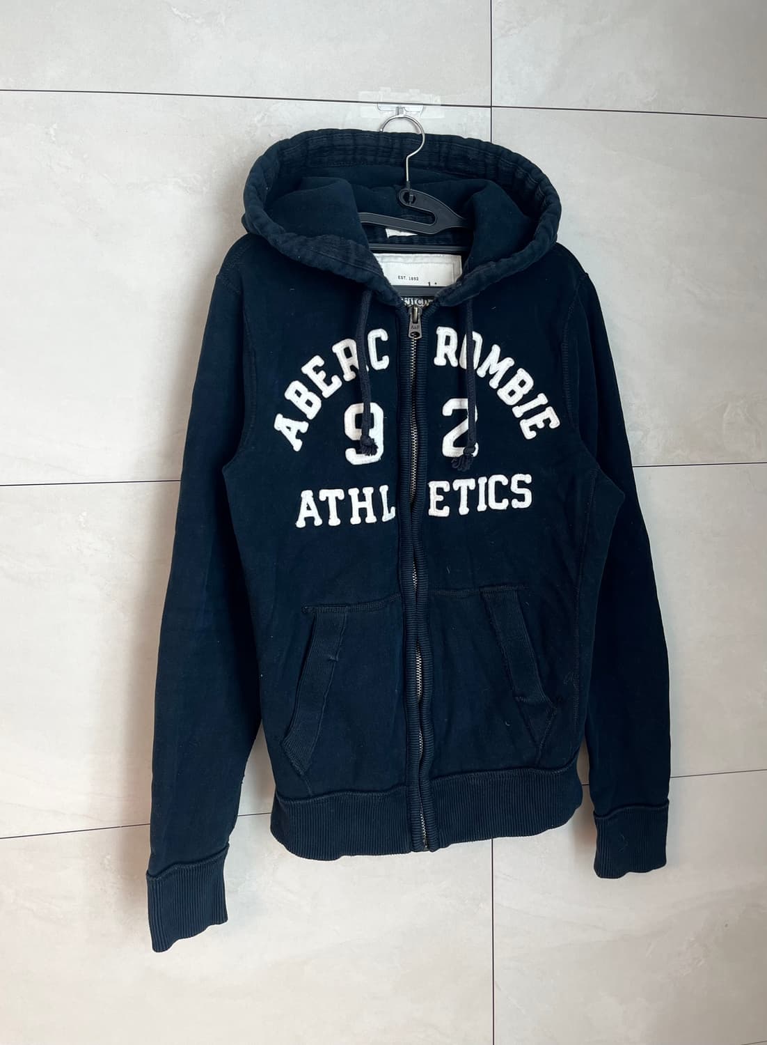 아베크롬비 스펠로고 후드집업 네이비 [L] 상품이미지3