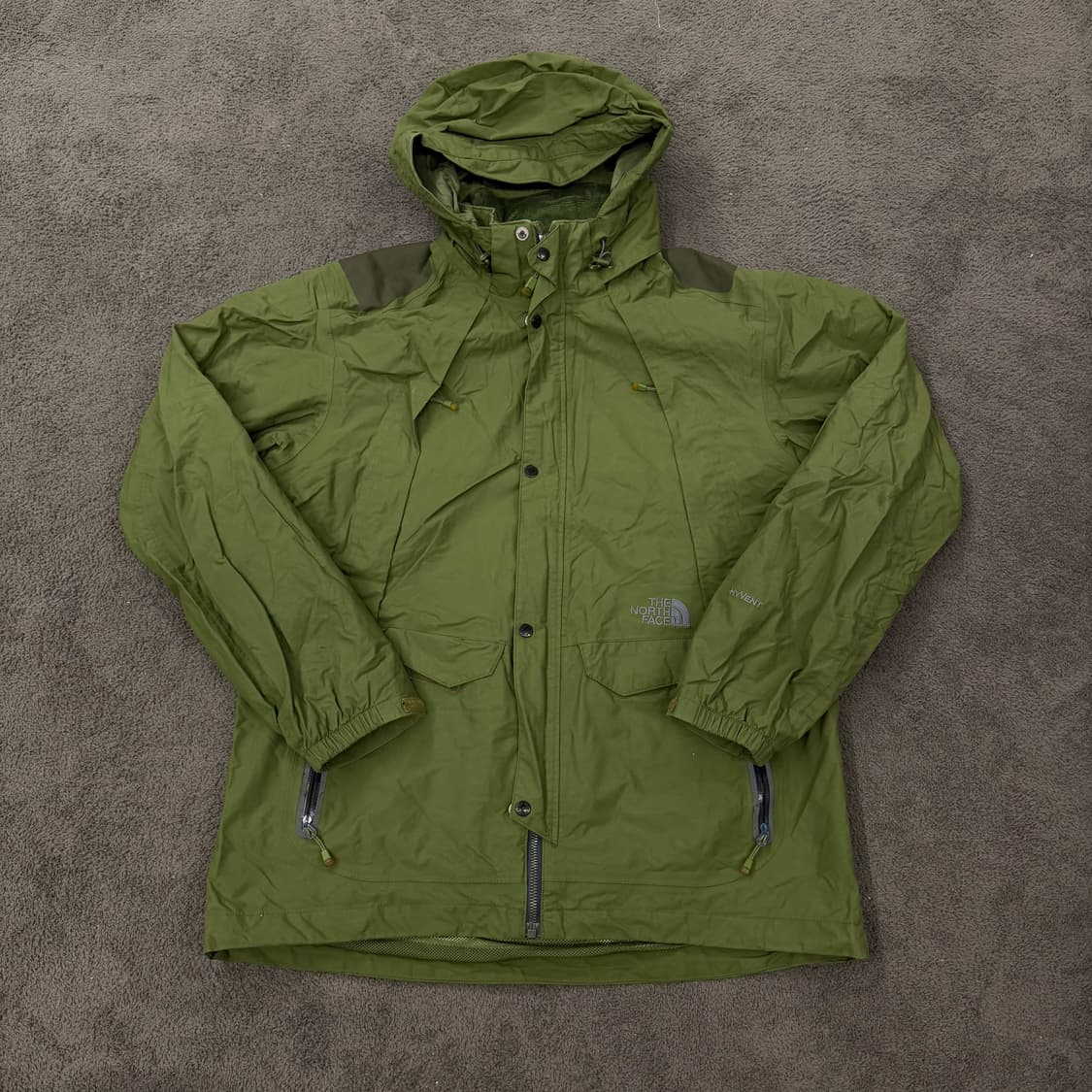 [정품/XL] 노스페이스 하이벤트 후드 야상 카키 바람막이 자켓 상품이미지3