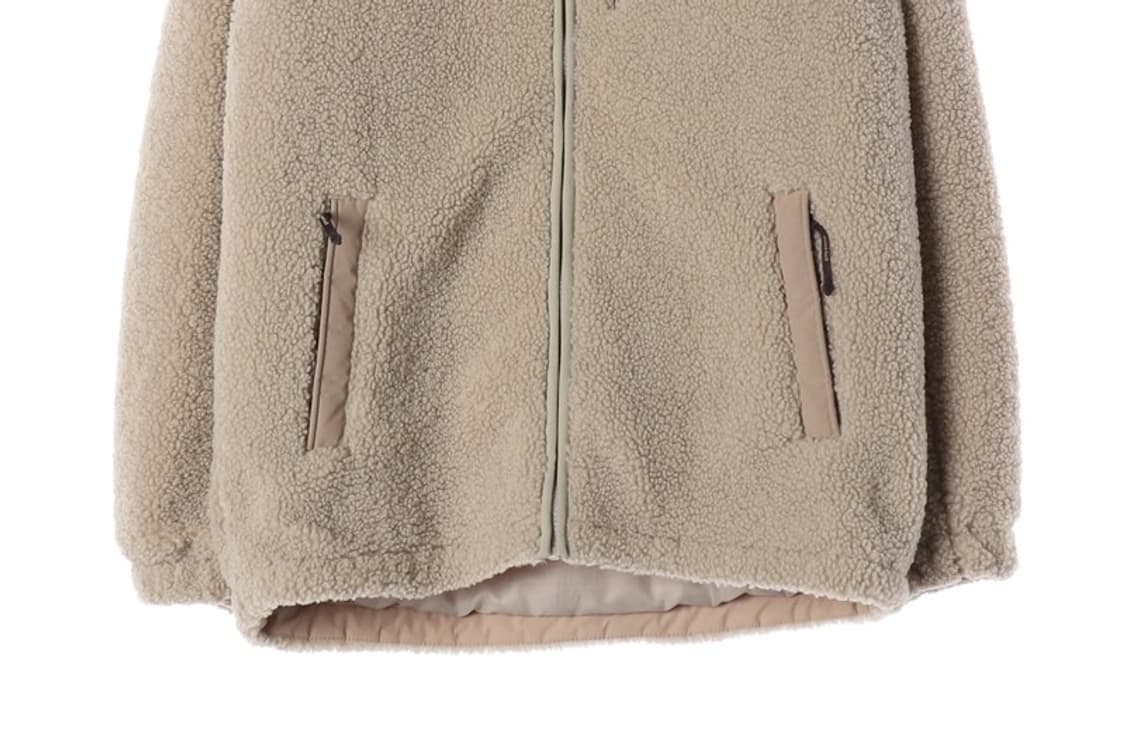 몽벨 베이지 양털 후리스 집업 자켓 L 상품이미지5