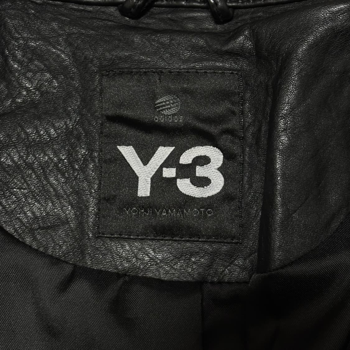 [M] Y-3 레더 바이커 블루종 상품이미지9