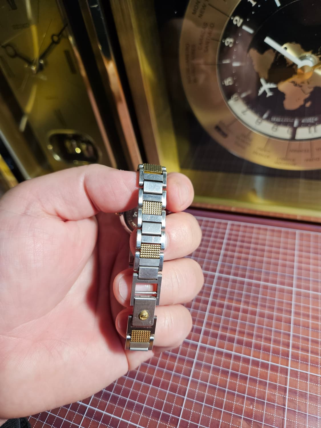 st듀퐁 스위스 메이드 쿼츠시계 여성 콤비 상품이미지2