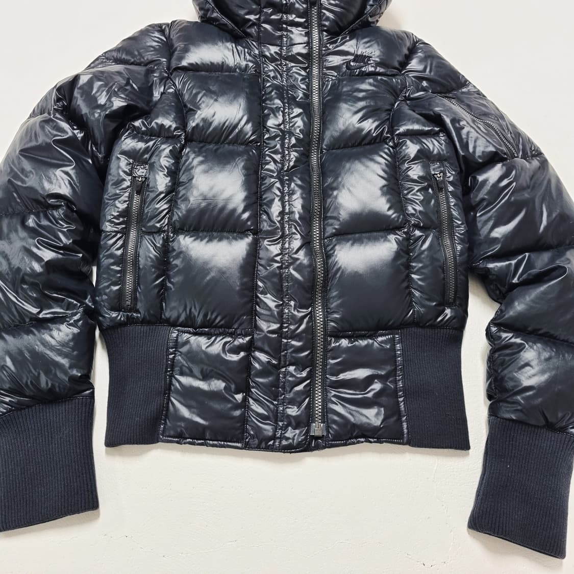 빈티지 나이키 크롭 봄버 패딩 - S 상품이미지7