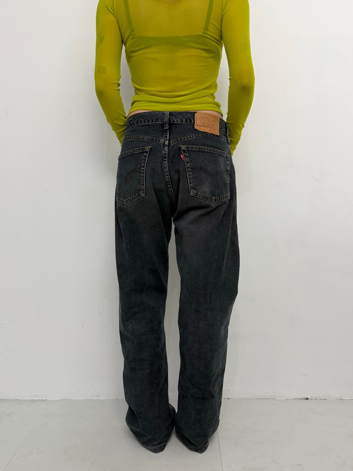 Levi’s  509-02 흑청 와이드 팬츠 상품이미지3