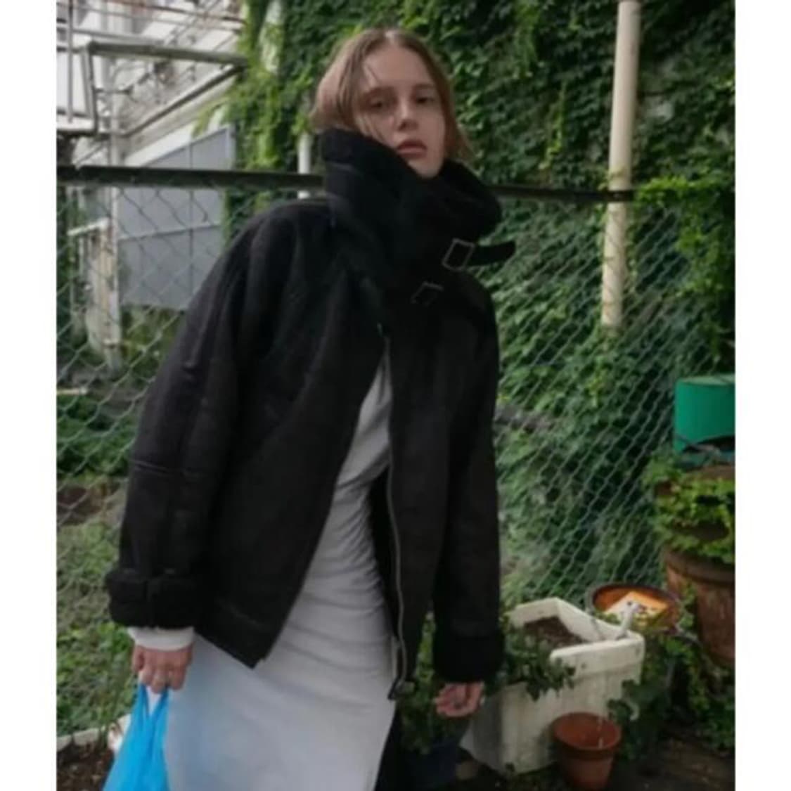 f) perverze 퍼버즈 와이드 무스탕 무톤 자켓 상품이미지4