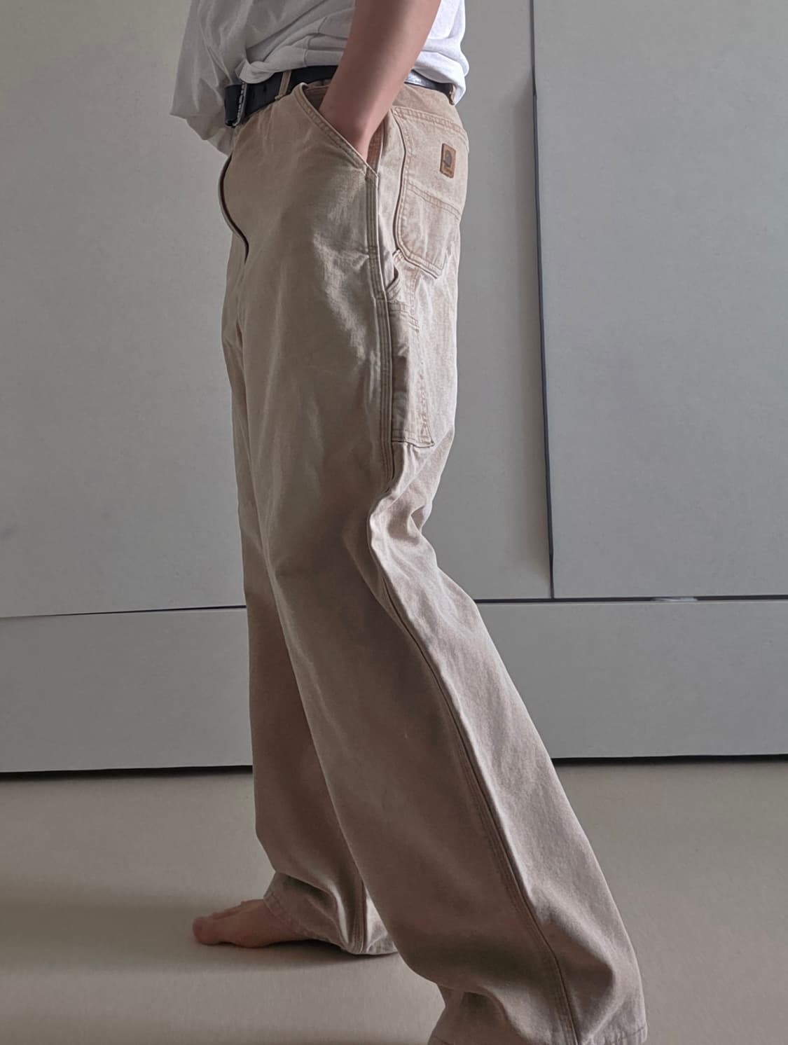 칼하트 워크팬츠 페이딩 브라운 Made in USA 상품이미지4