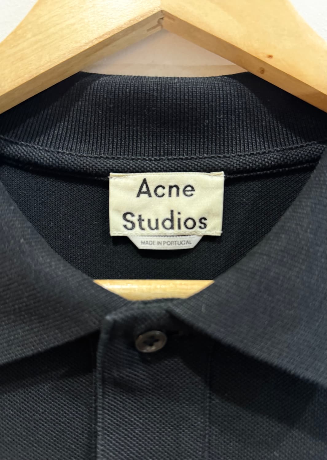 Acne Studios 블랙 긴팔 폴로 S 상품이미지2