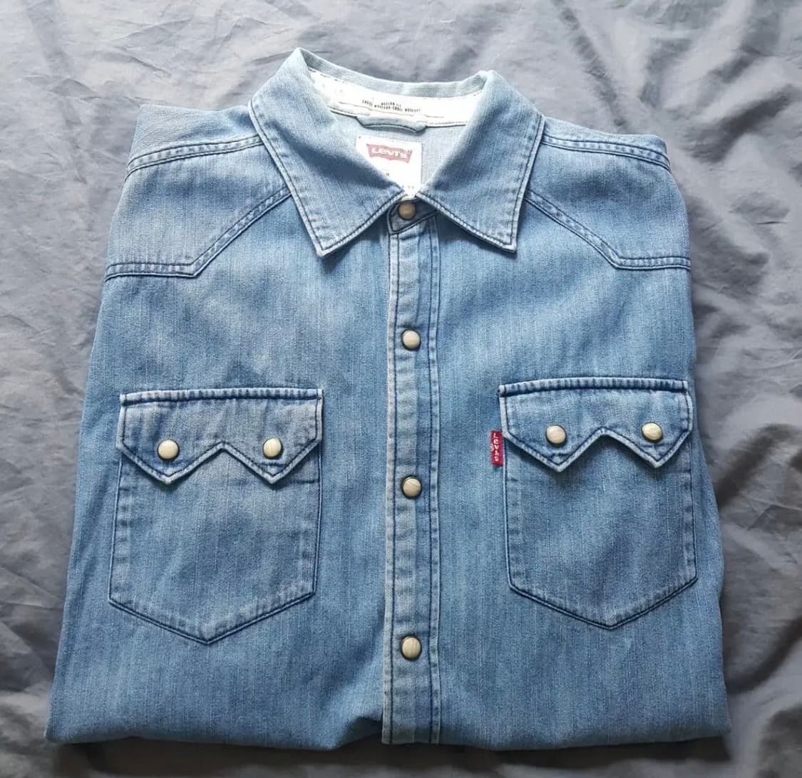 리바이스 웨스턴 데님셔츠 M 상품이미지1