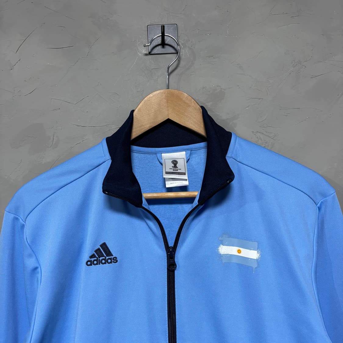 아디다스 아르헨티나 져지 트랙탑 하늘 네이비 상품이미지2