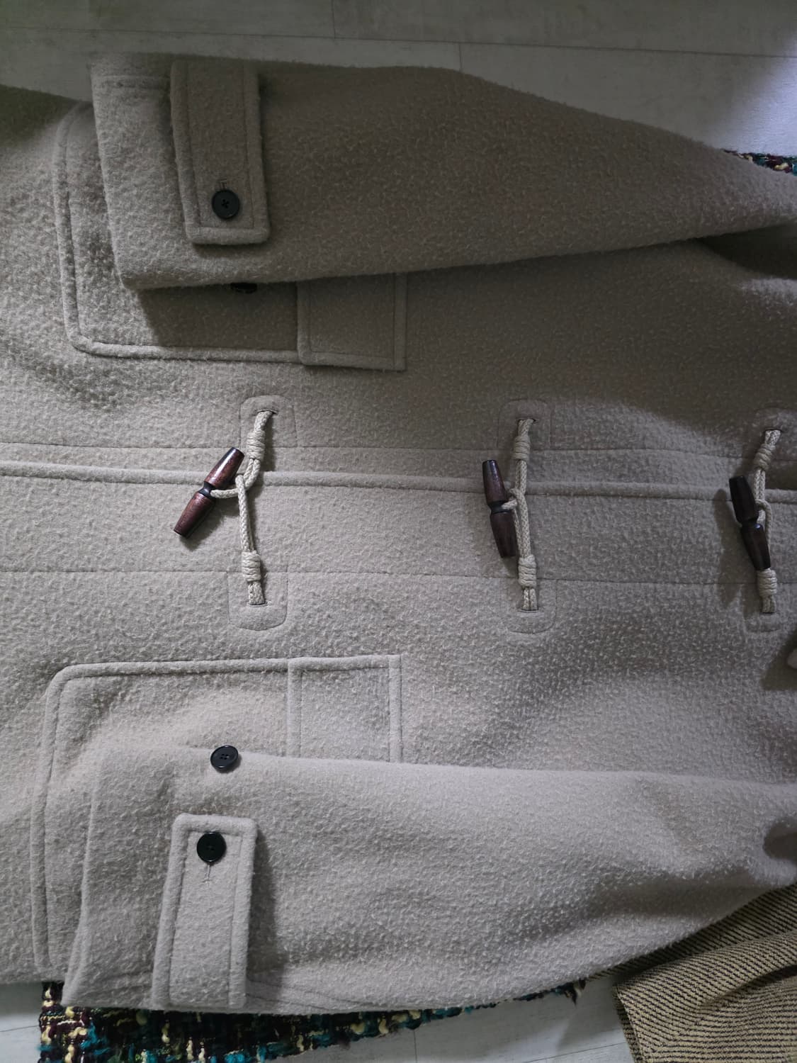 인사일런스 인테스프라 텍스처드 울 더플 코트 L 상품이미지5