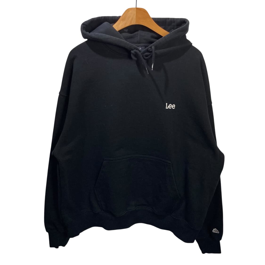 Lee 스몰로고 블랙 후드 상품이미지2