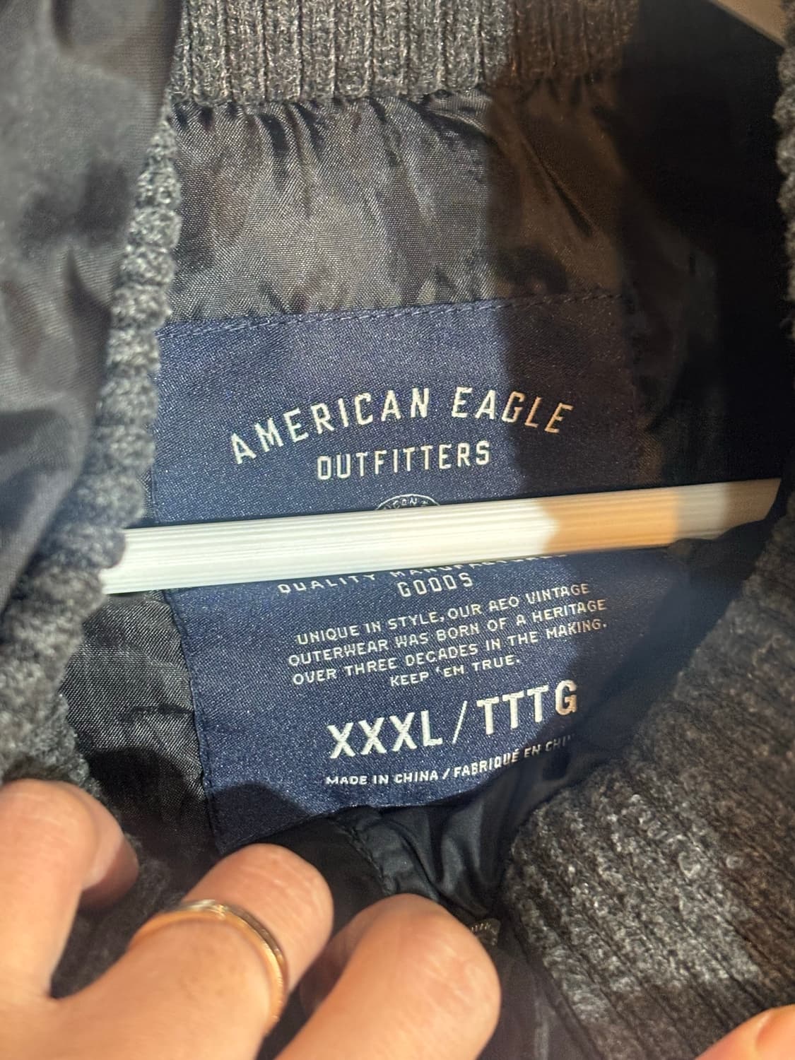 아메리칸이글 패딩 블랙 3XL 상품이미지5