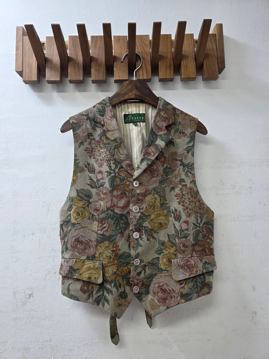 일본빈티지 J TASTE 꽃무늬 조끼 상품이미지1