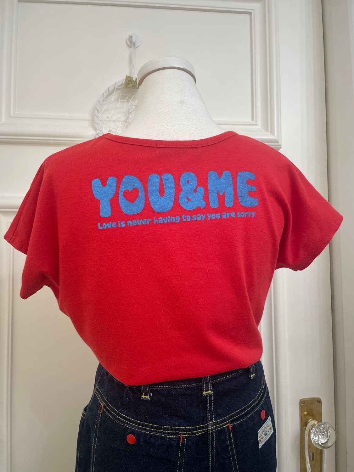 red ballon lettering cute t-shirt 상품이미지7