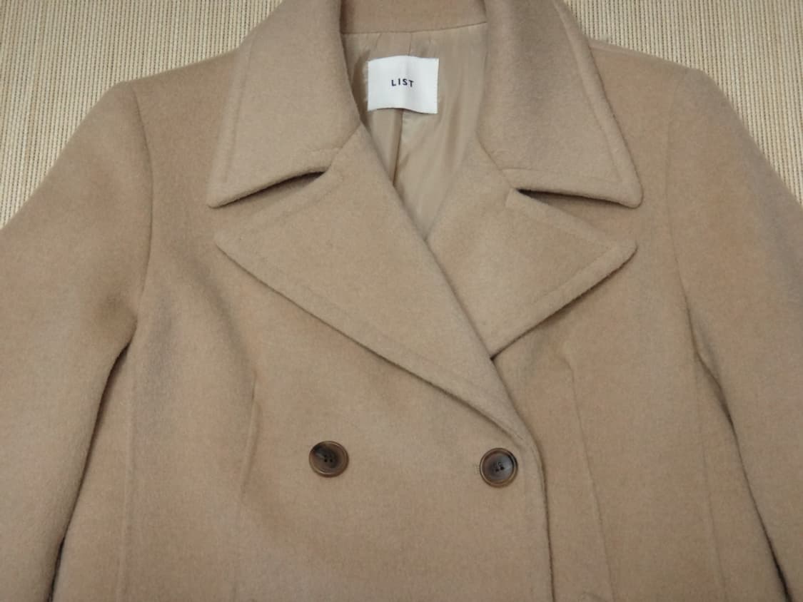 (55) 리스트 와이드카라 리스트 베이직 모직 롱코트 상품이미지3