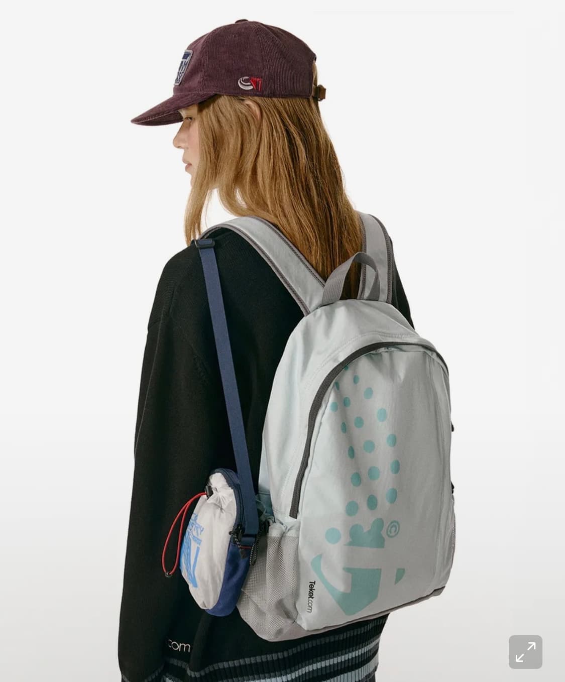 테켓 닷컴백팩 라이트블루 상품이미지1