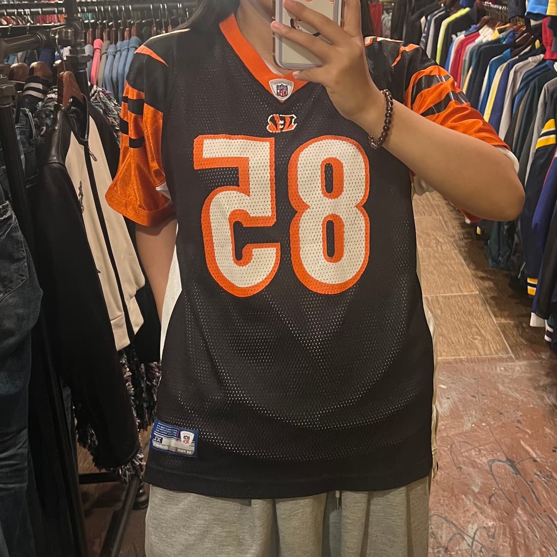 [HI]NFL 풋볼져지 블랙오랜지 상품이미지3