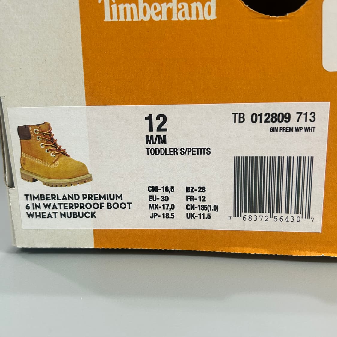 (새상품) 팀버랜드 부츠 아동 키즈 185 상품이미지2