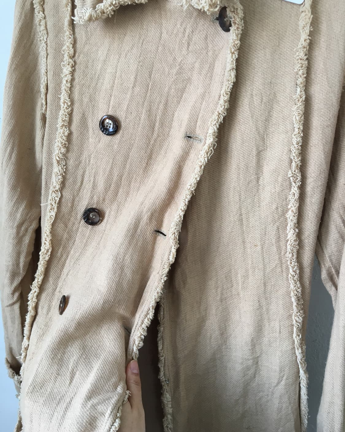 Benetton grunge point belted jacket 상품이미지5