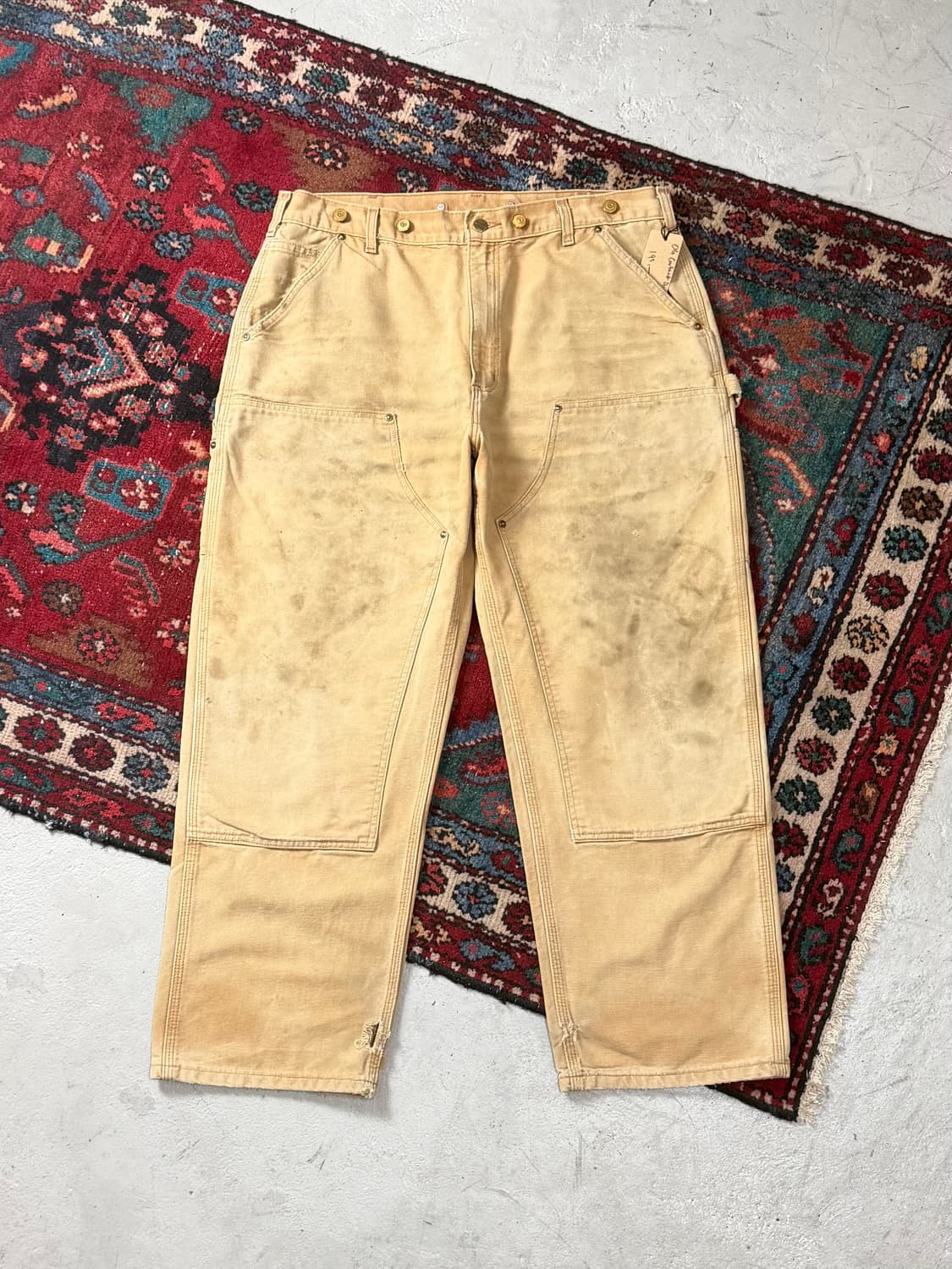 OG 칼하트 더블니 브라운 칼하트 B136 BRN 썩블니 상품이미지1