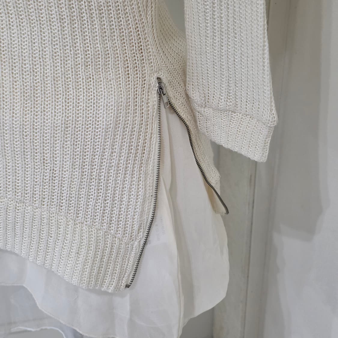 INGNI 일본빈티지) 모리걸 히메라떼갸루st 니트 레이어드 롱슬리브 상품이미지4