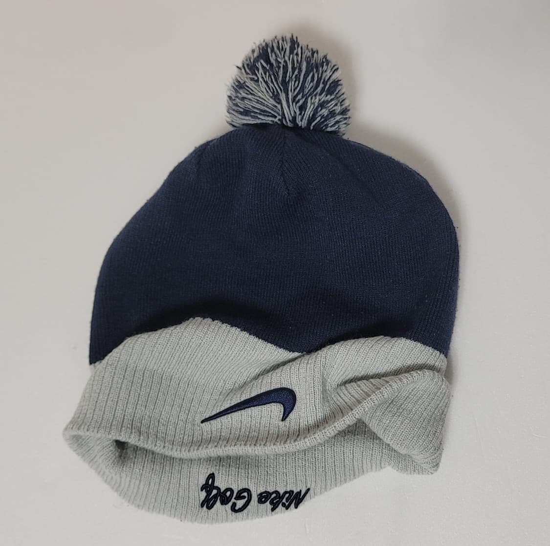 나이키 골프 양면 폼폼 비니 (네이비/그레이) 상품이미지1