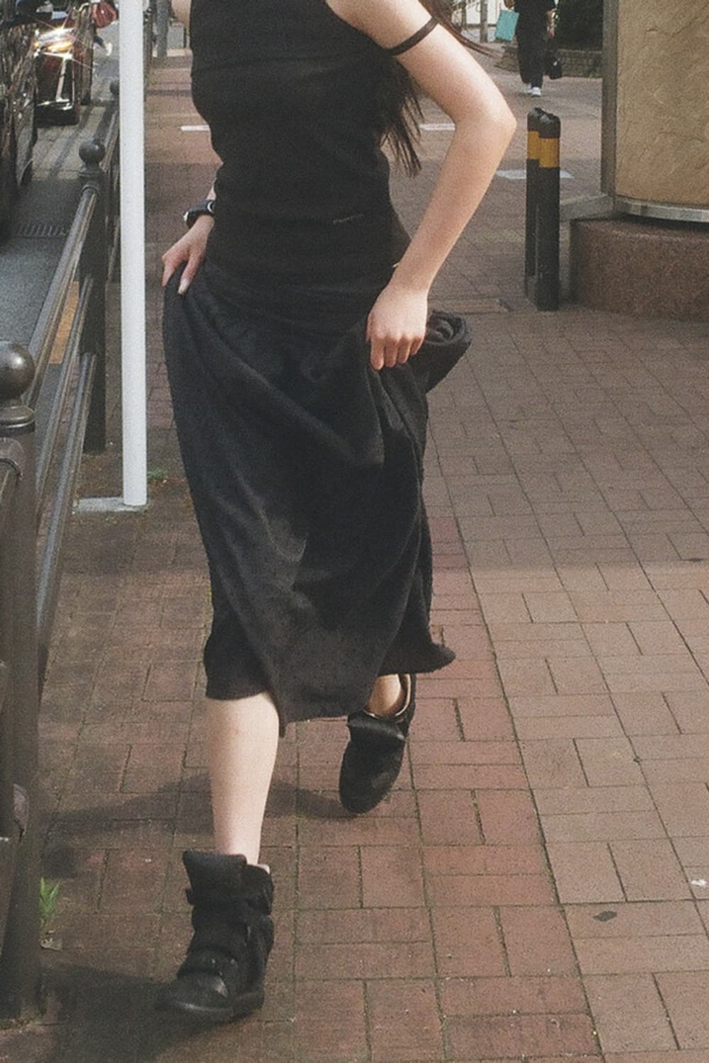 Wsc아카이브 center drape maxi skirt 00 상품이미지1