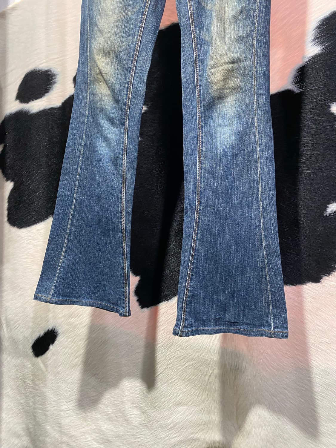 Japanese vtg 워싱 디테일 로우라이스 부츠컷 데님 상품이미지5