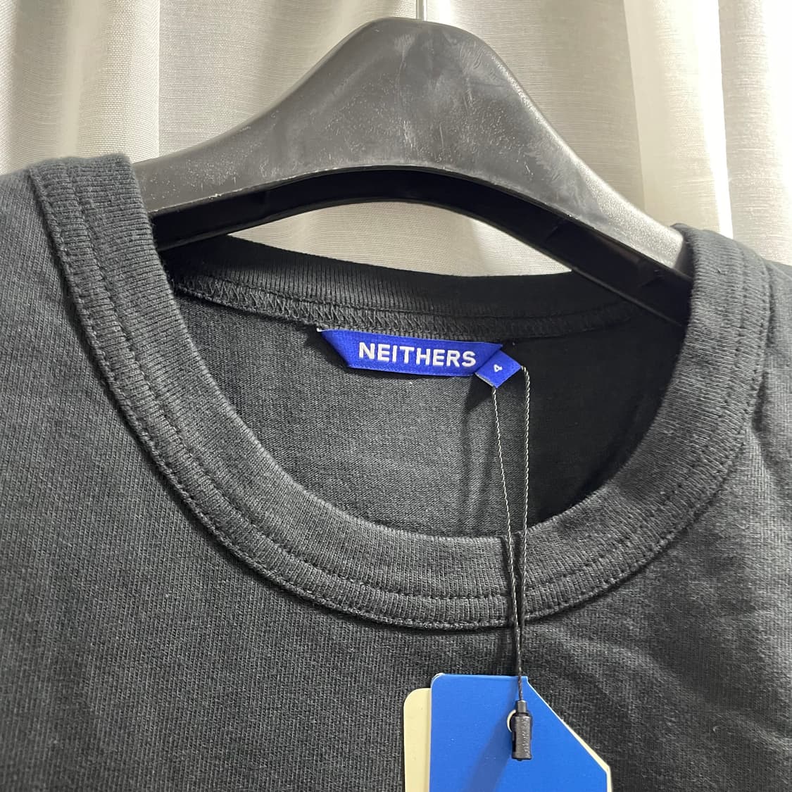 네이더스/ 체스트 로고 반팔티셔츠 블랙/ 4 상품이미지3