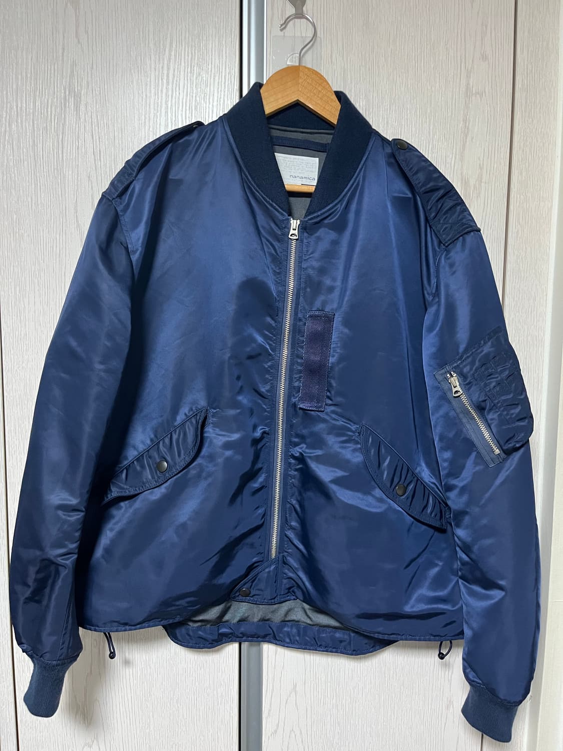 Nanamica 나나미카 블루종 ma-1 자켓 네이비 M size 상품이미지1