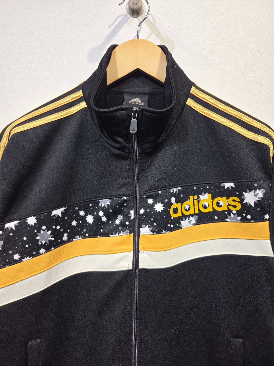 아디다스 별 패턴 골드 삼선 트랙탑 져지 상품이미지3