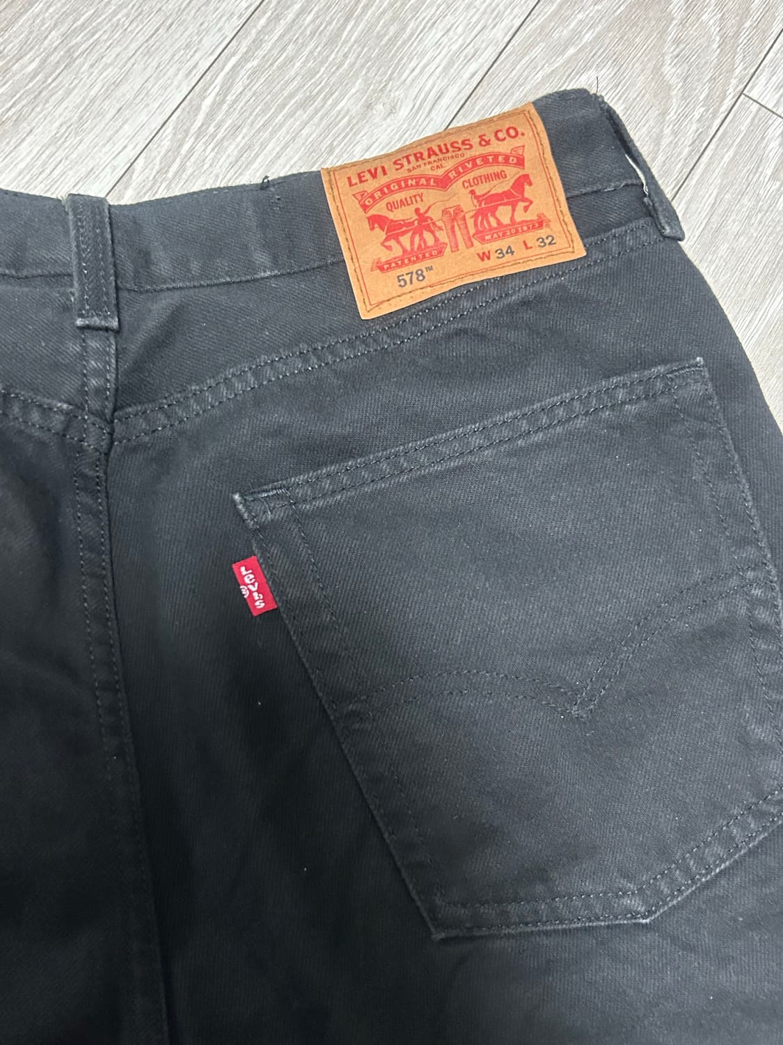 리바이스 578 블랙 34 상품이미지3