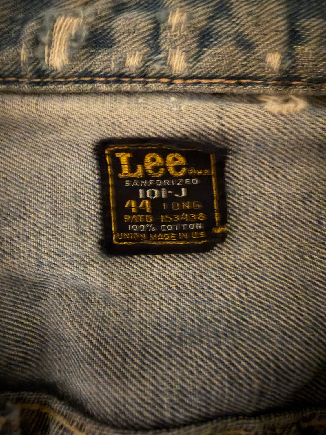 60s Lee 101j 44 트러커 자켓 상품이미지3